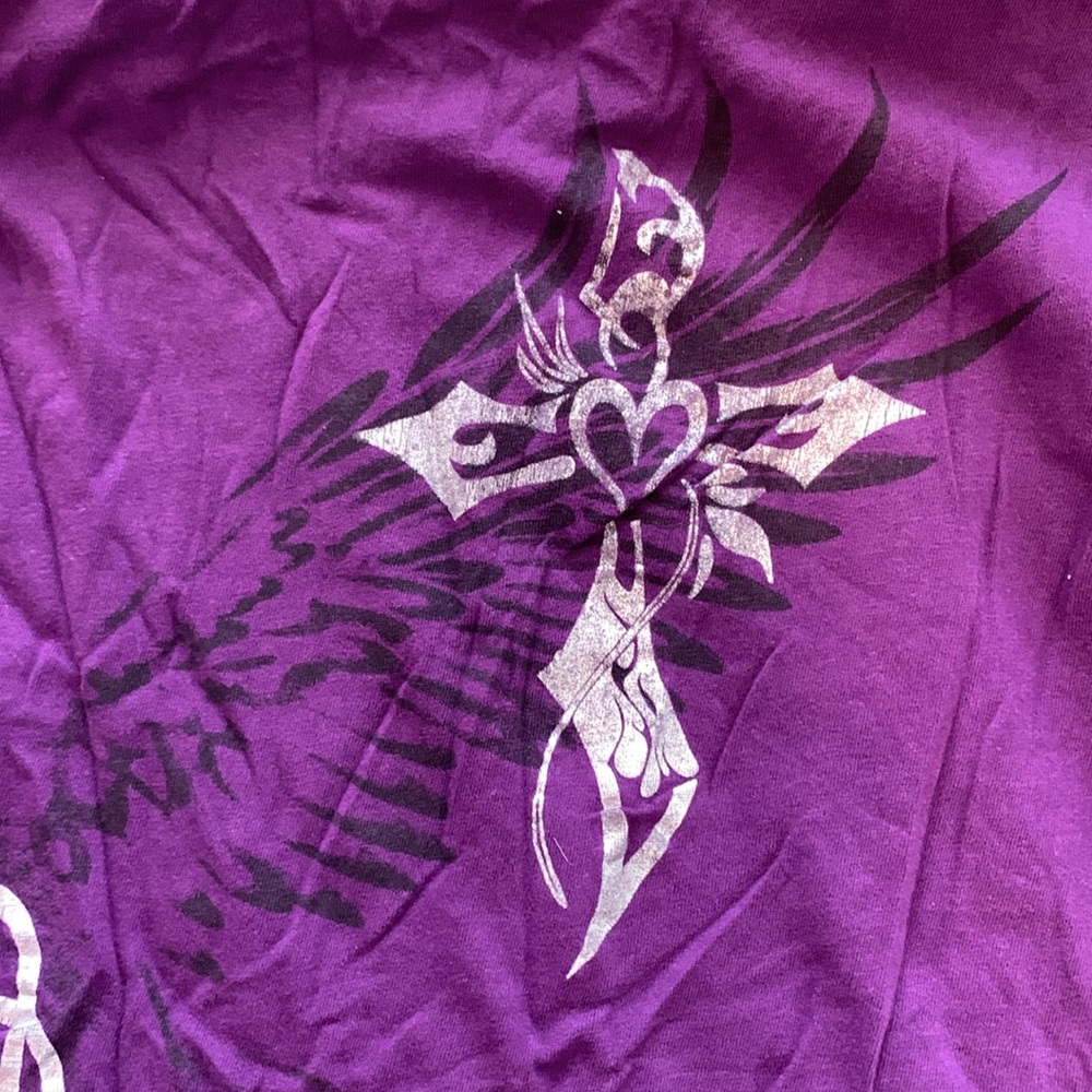 Purple Graphic Women's Top - Picture 6 of 6